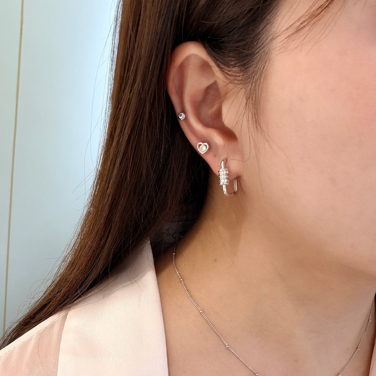 Luxe Lock Hoop Earrings
