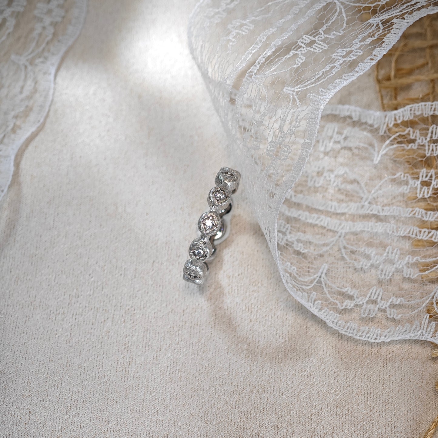 Luna Brushed Eternity Ring