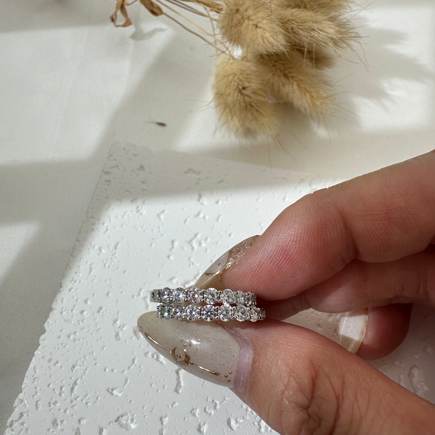 Diamond Hood 925 Silver Earring