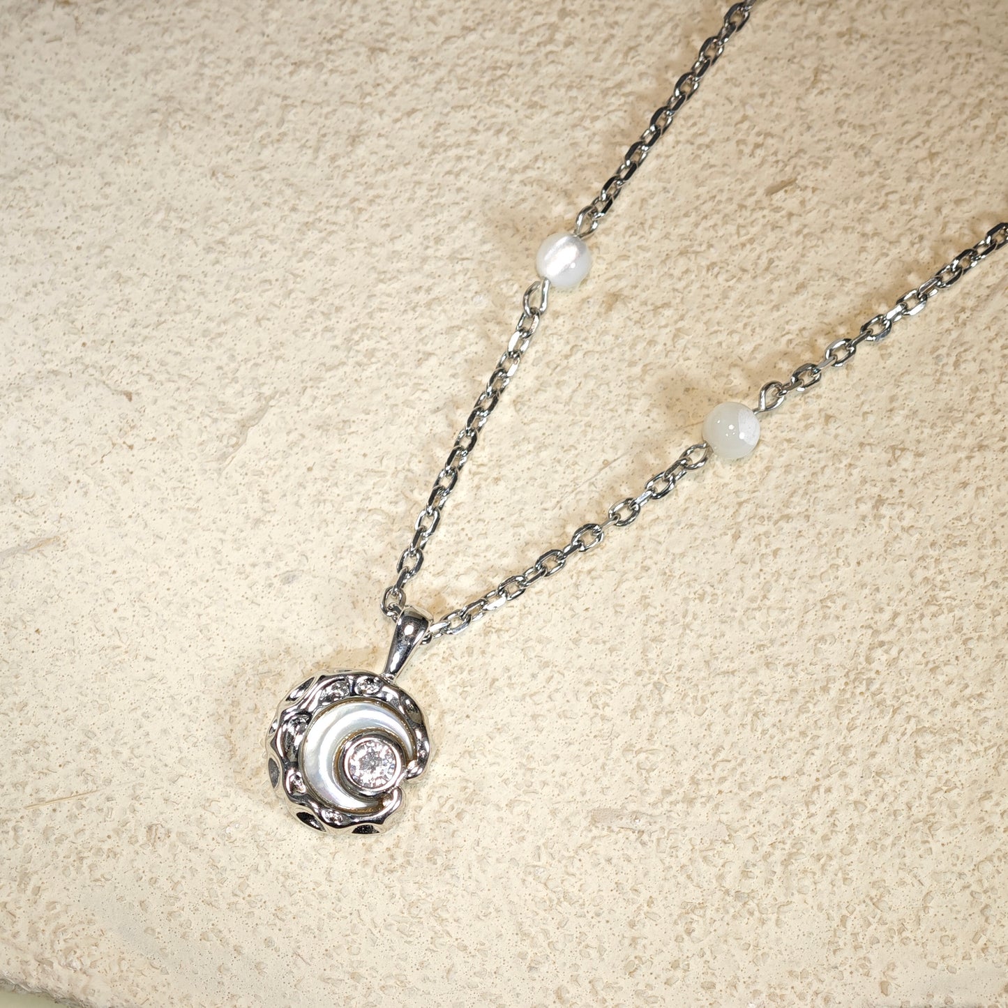 Luna Mother of Pearl Necklace