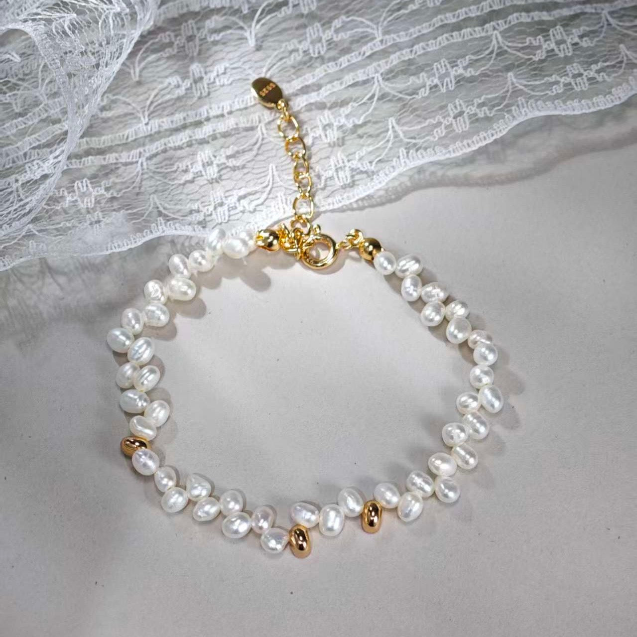 Éclat Double Pearl Bracelet