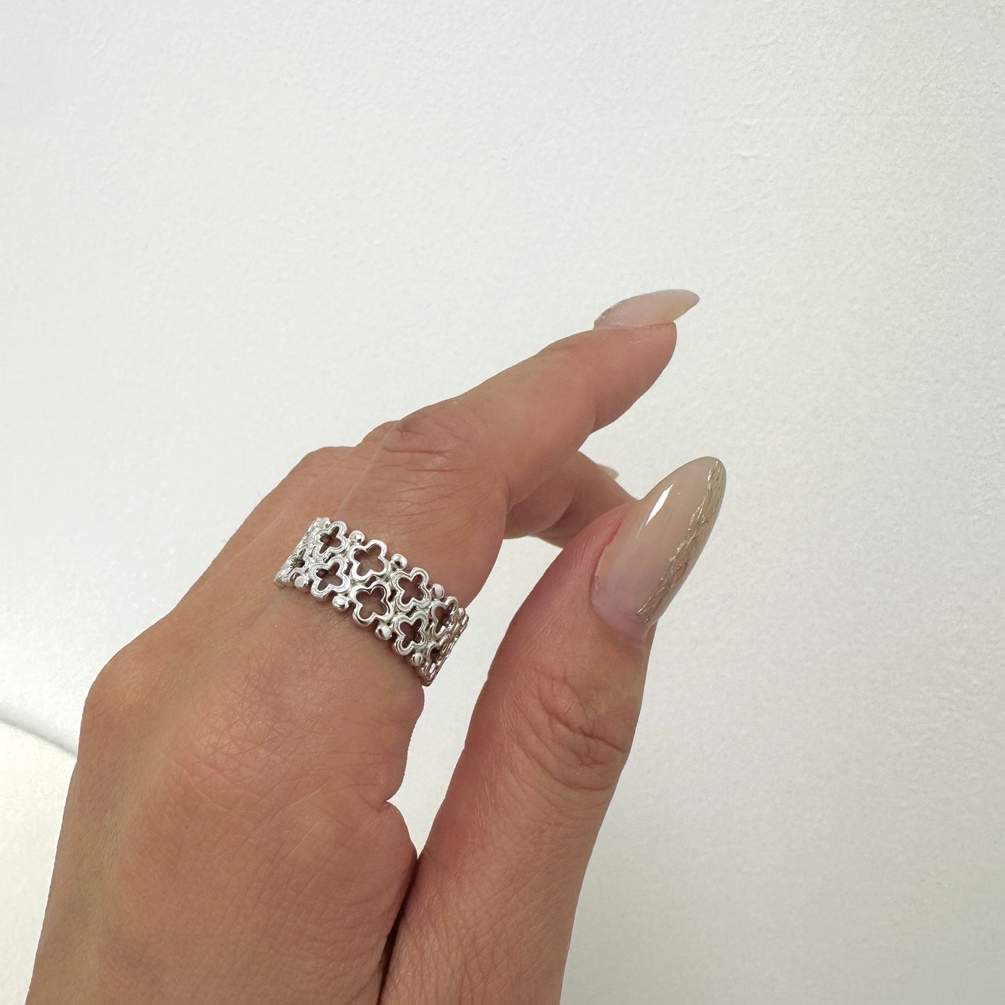Lucky Charm Silver Ring