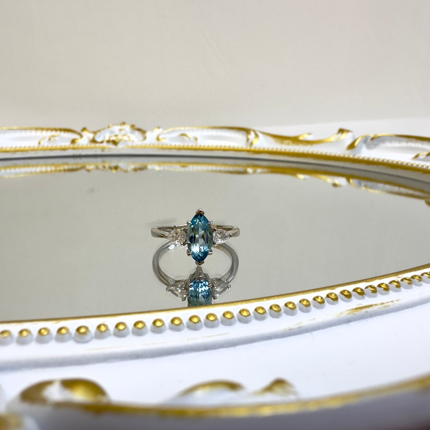 Marina Ray Topaz Silver Ring