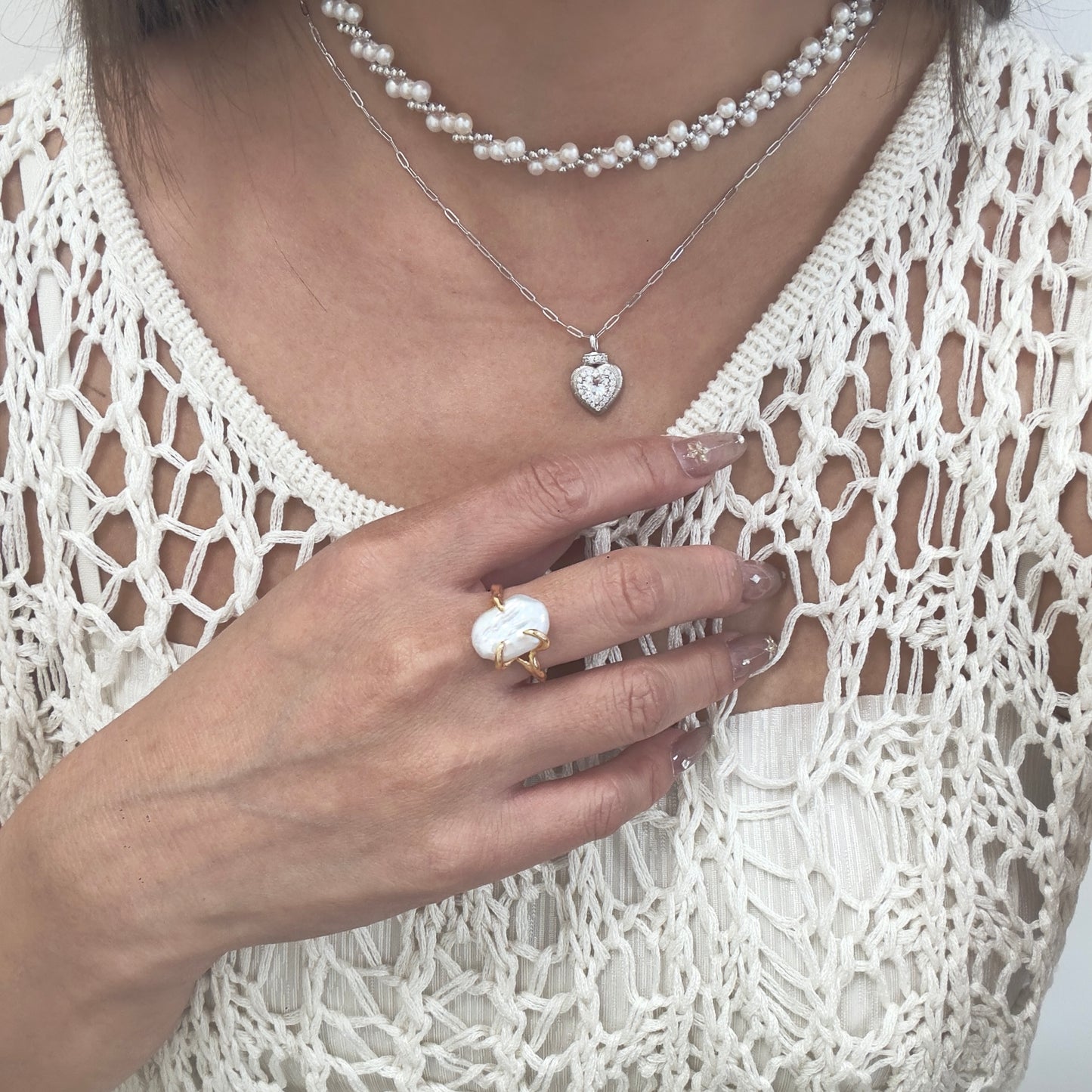 River Pearl Ring