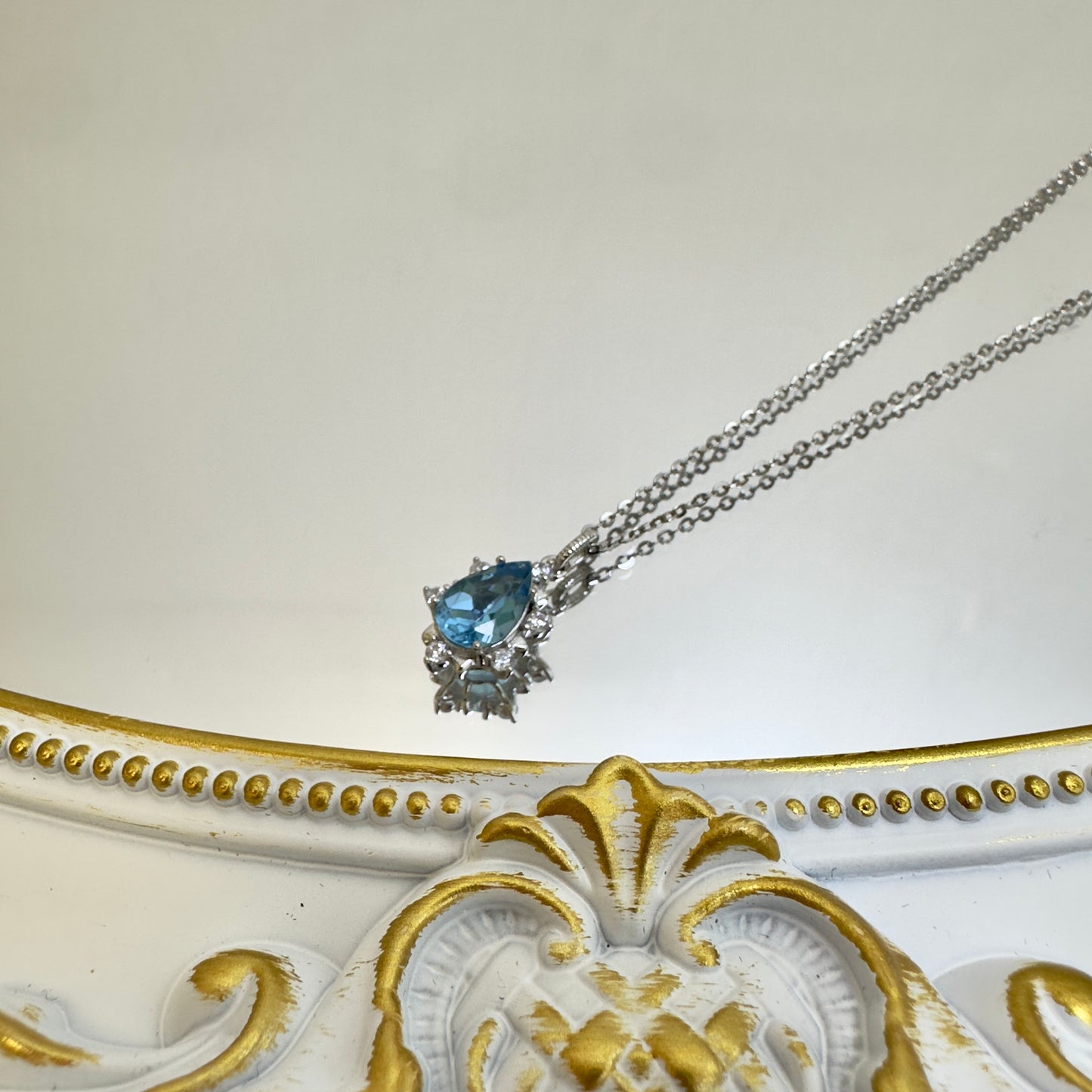 Blue Whisper Topaz Necklace