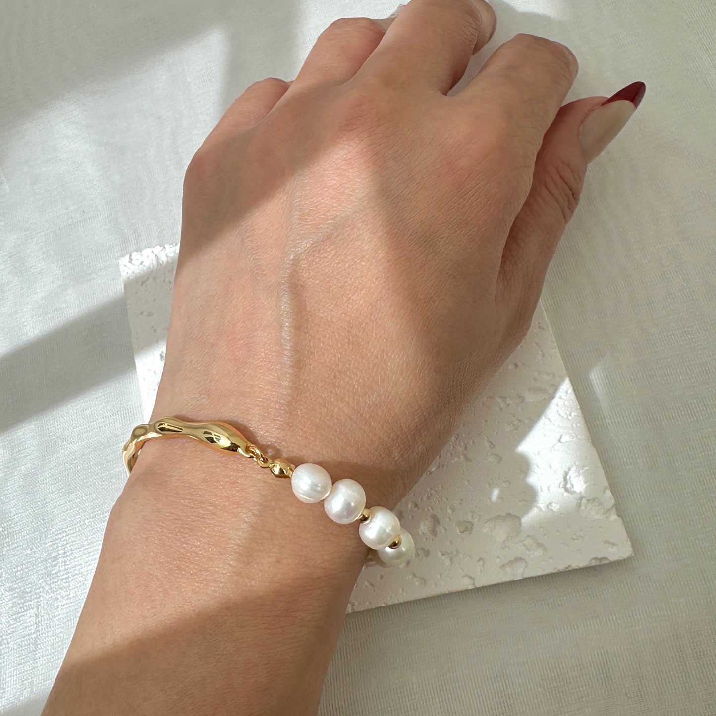 Half Cuff Pearl Bracelet