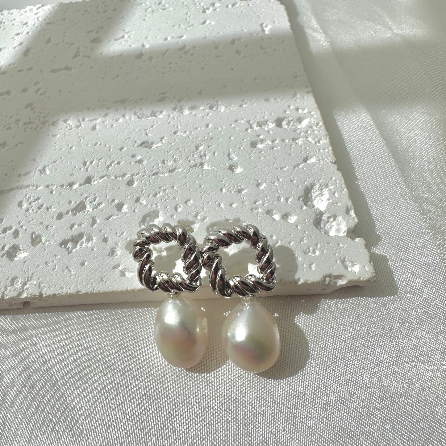 Square Pearl Earring