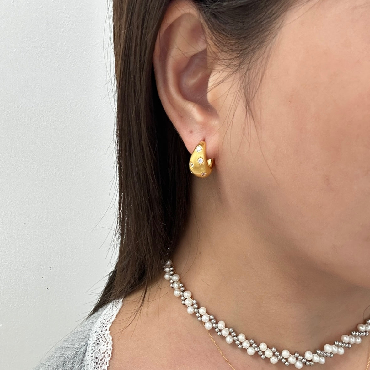 Silver Star Earring