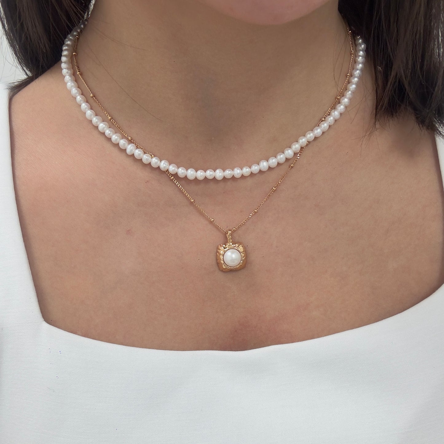 Small Full Pearl Necklace
