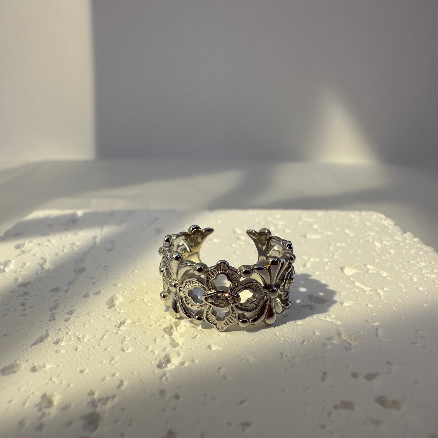 Crown Silver Ring (Silver/Gold)
