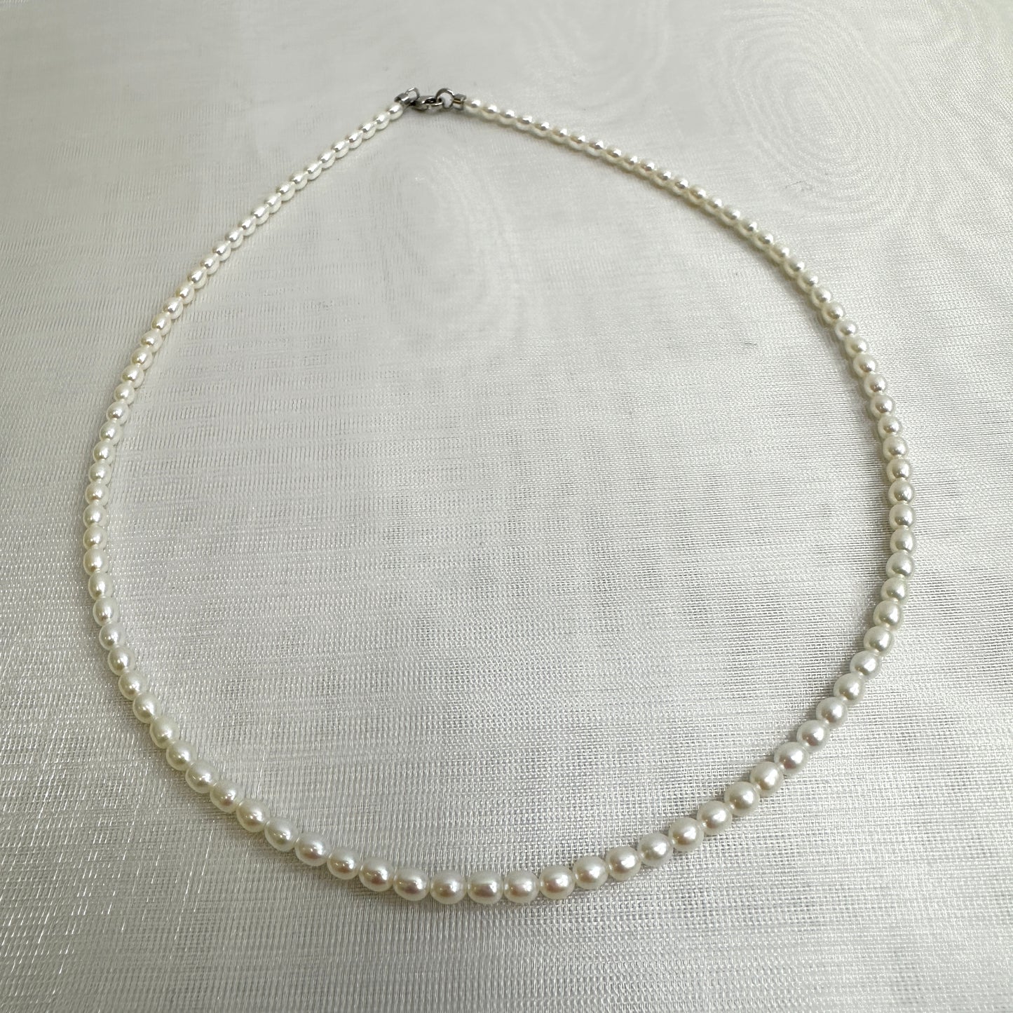Natural Rice Shape Pearl Necklace