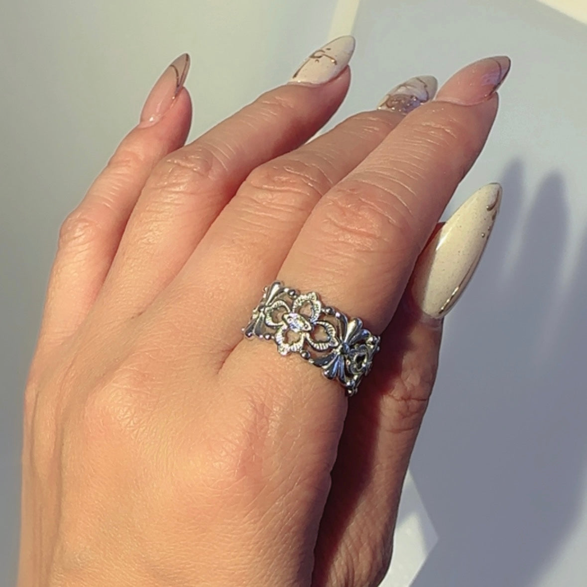 Crown Silver Ring (Silver/Gold)
