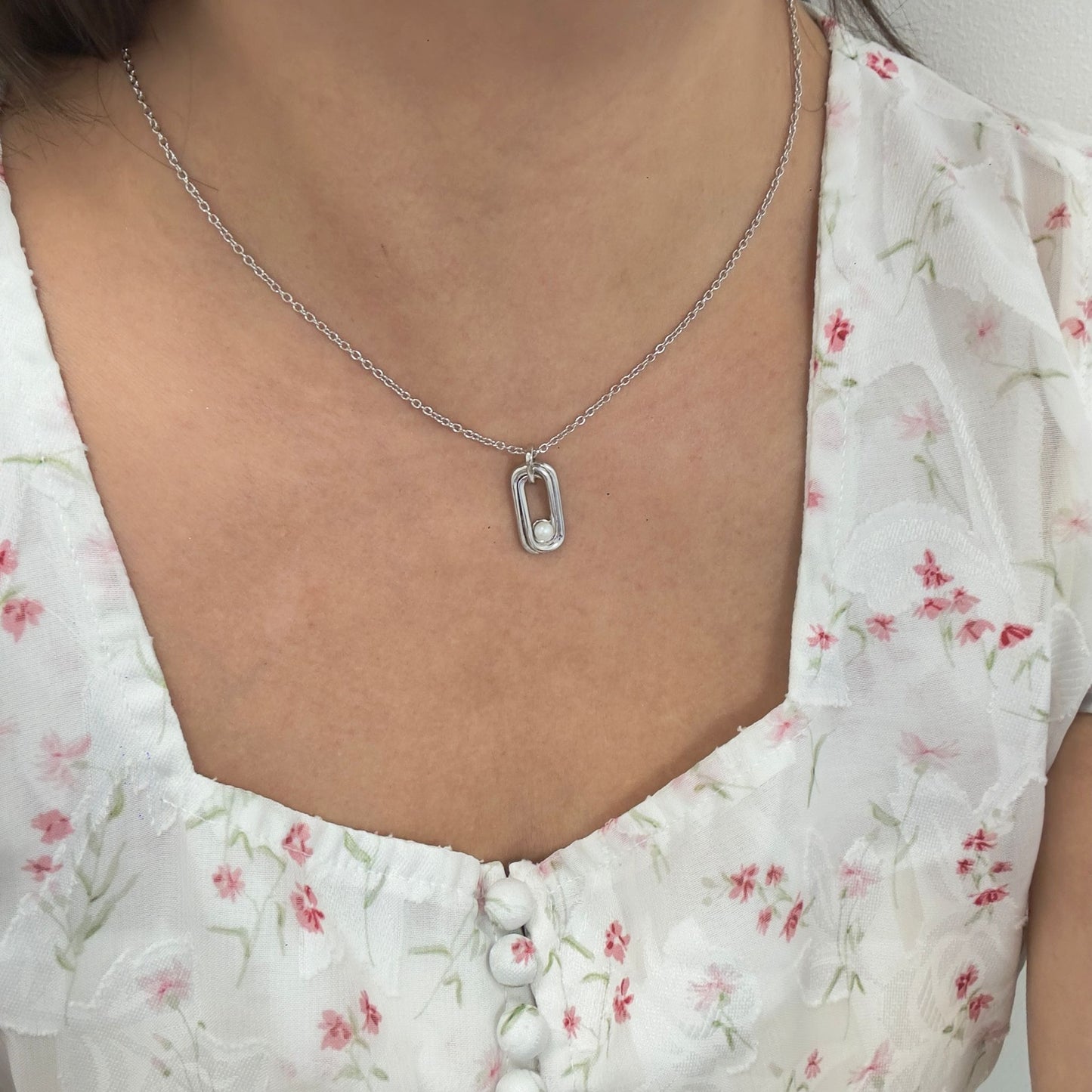 Floating Pearl Necklace