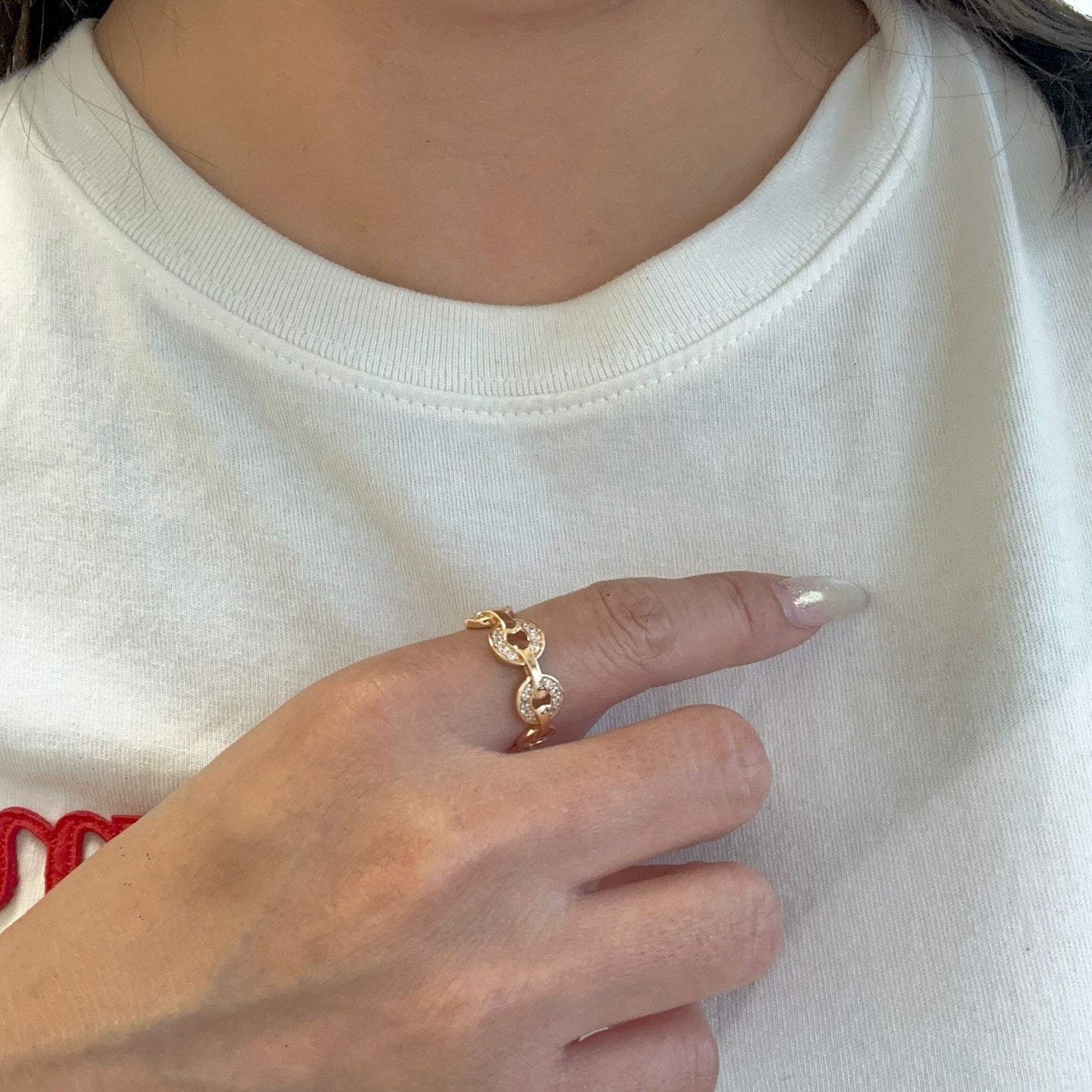 Horsebit Silver Ring