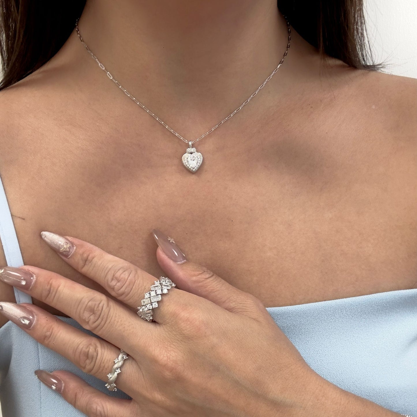 Timeless Love Silver Necklace