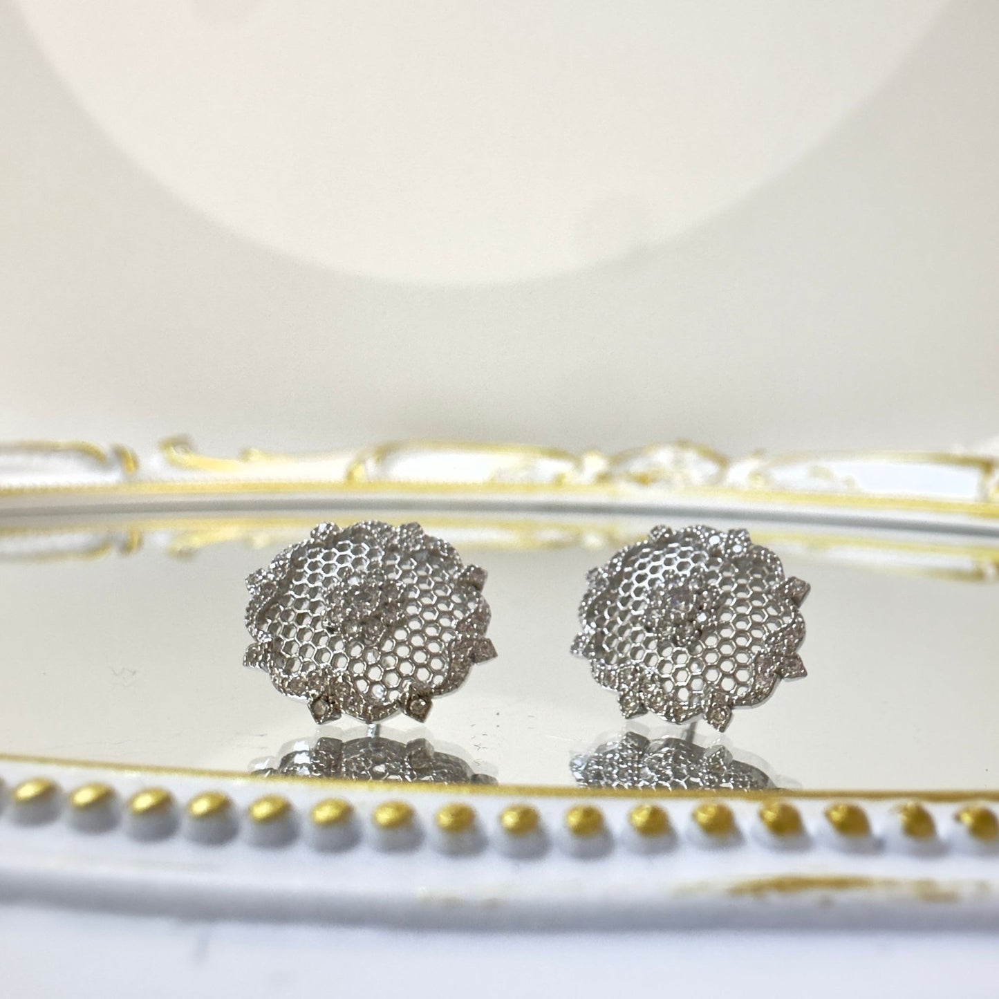Bloom Mesh Stud Earring