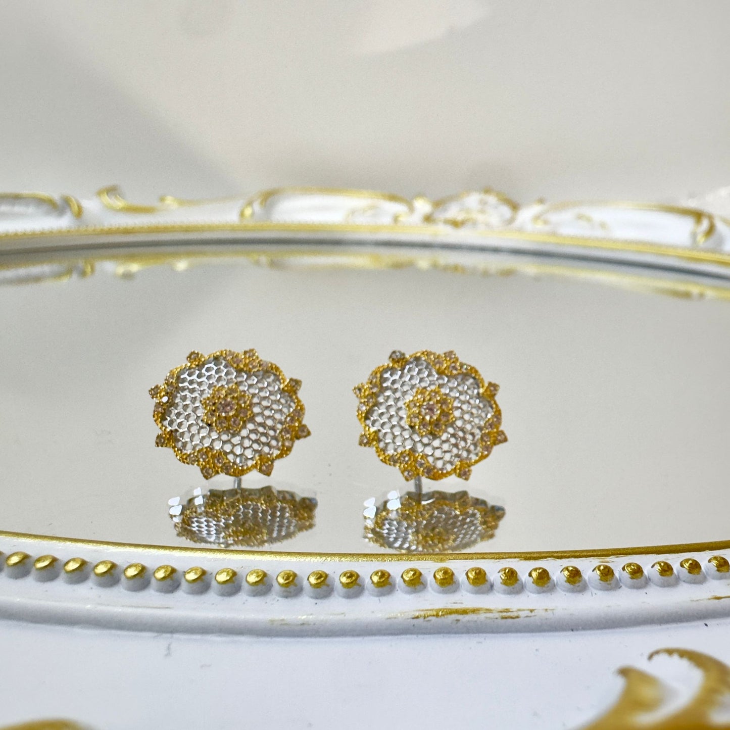 Bloom Mesh Stud Earring