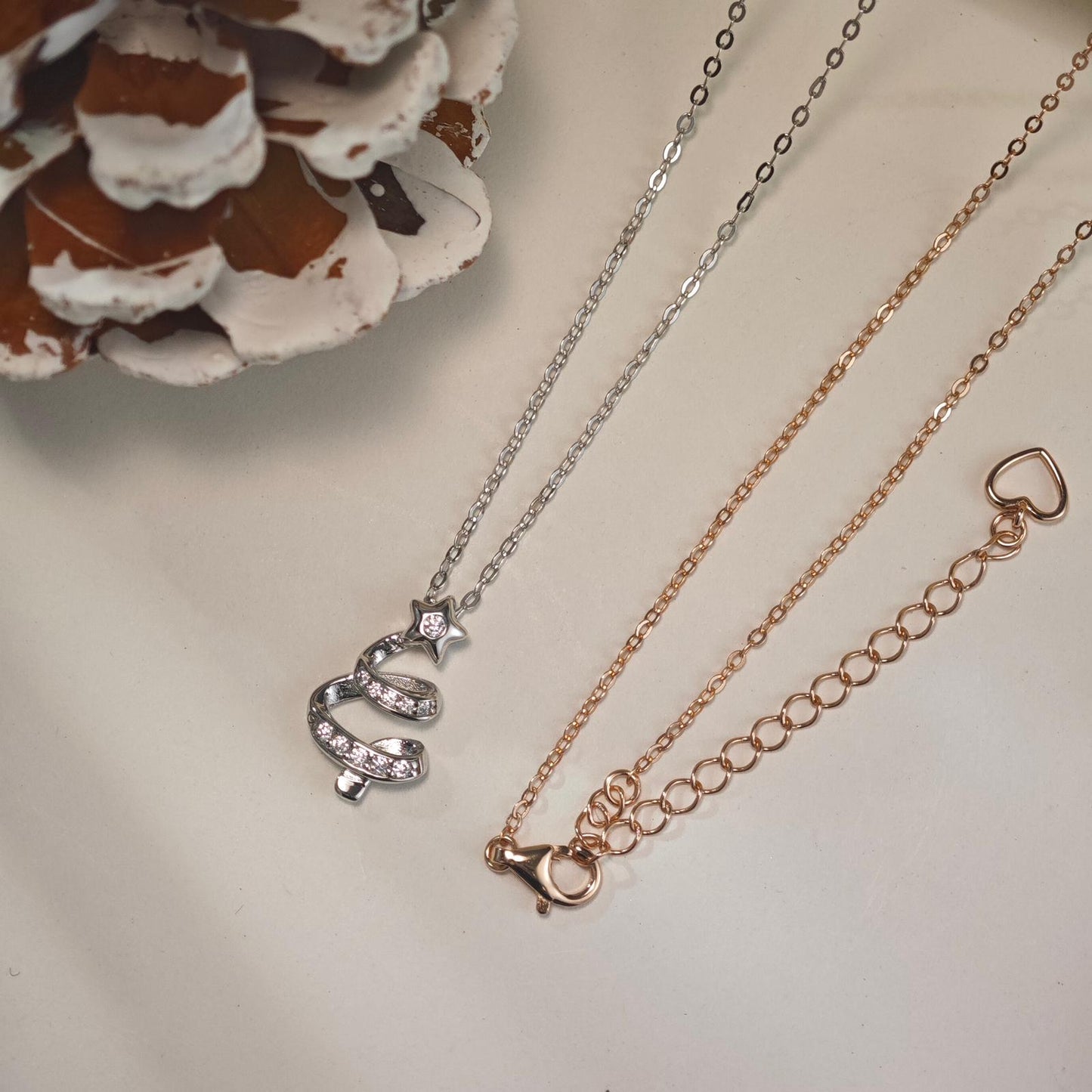 925 Silver Christmas Tree Necklace