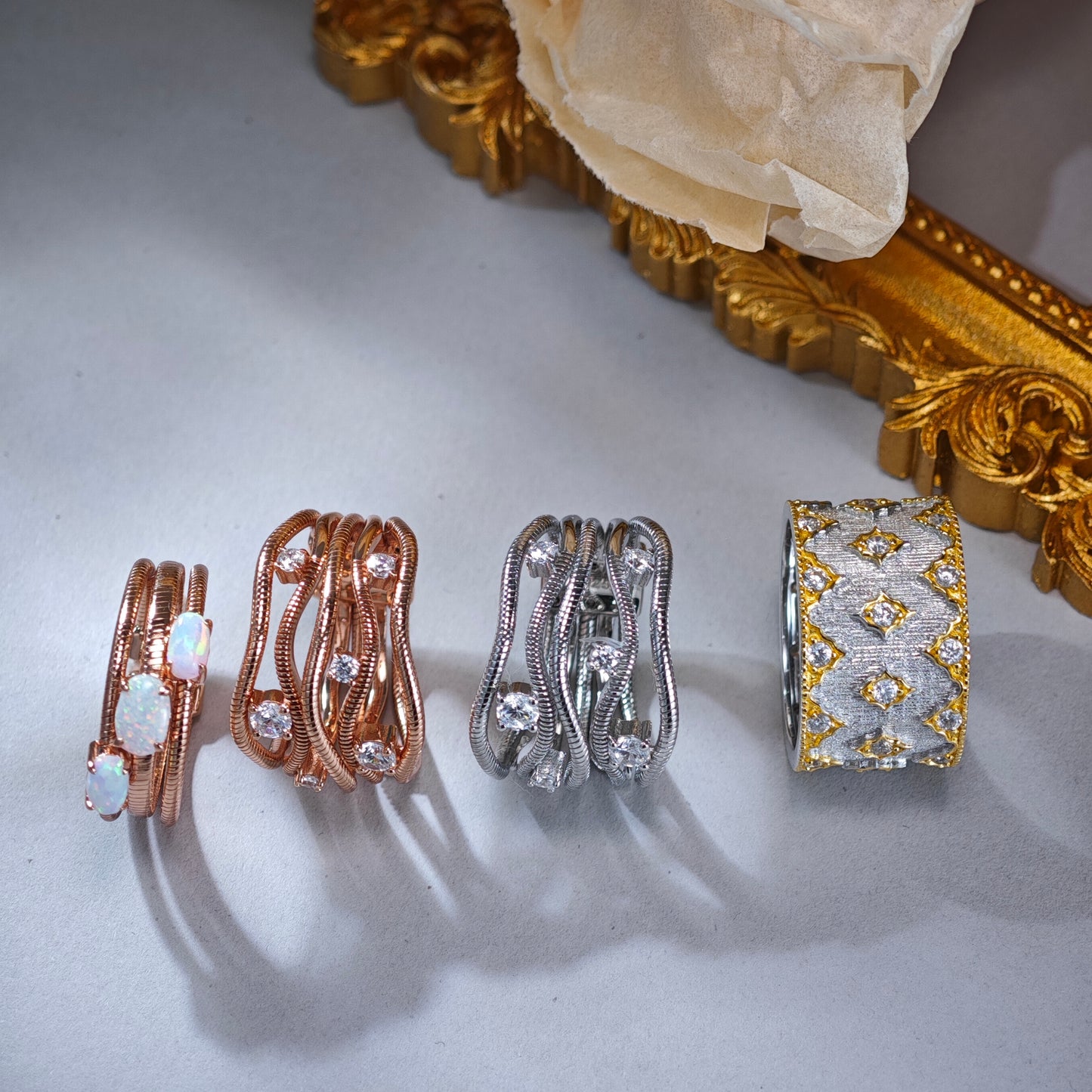 Celeste Two-Tone Statement Ring