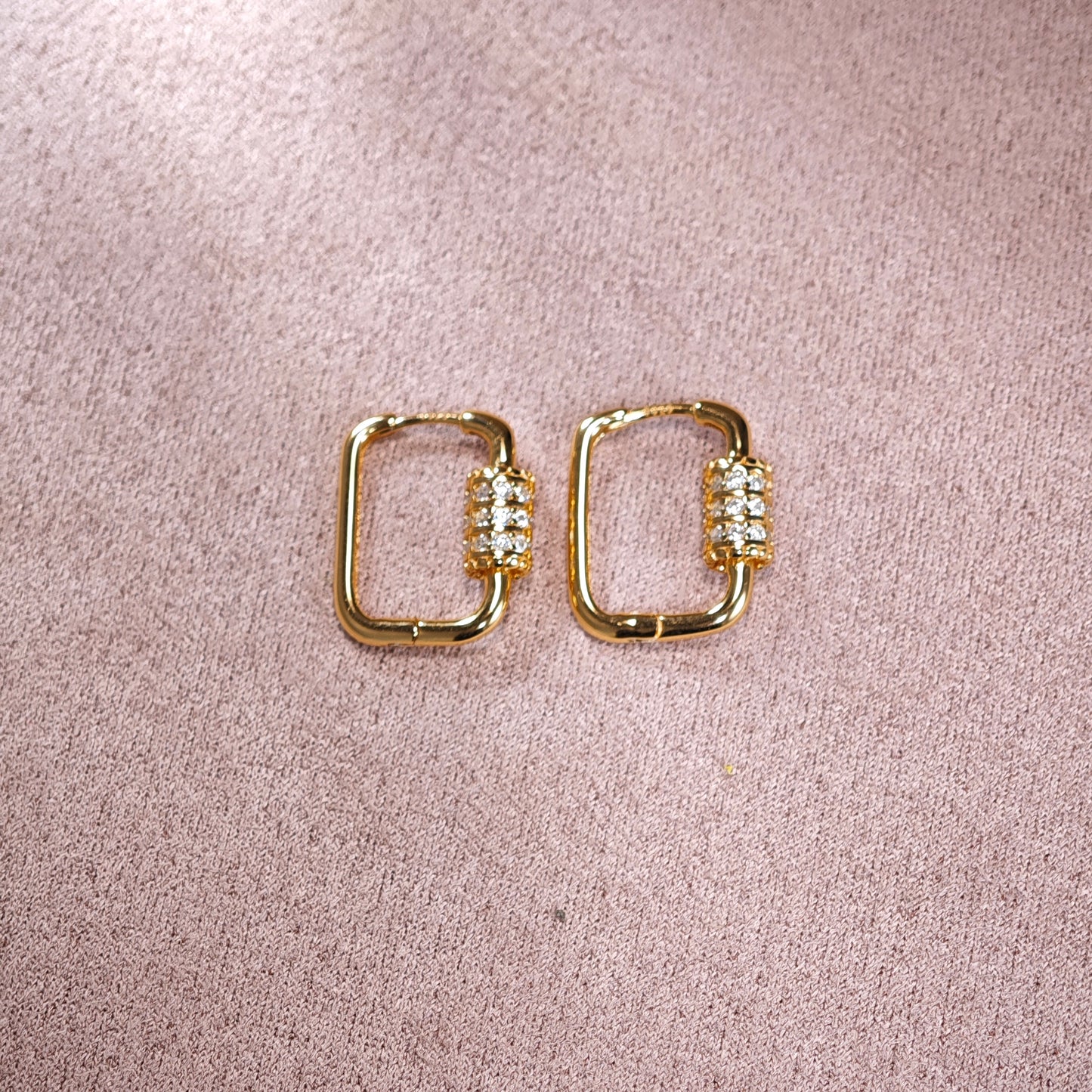 Luxe Lock Hoop Earrings