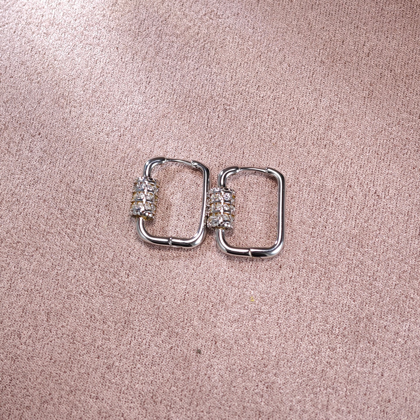Luxe Lock Hoop Earrings