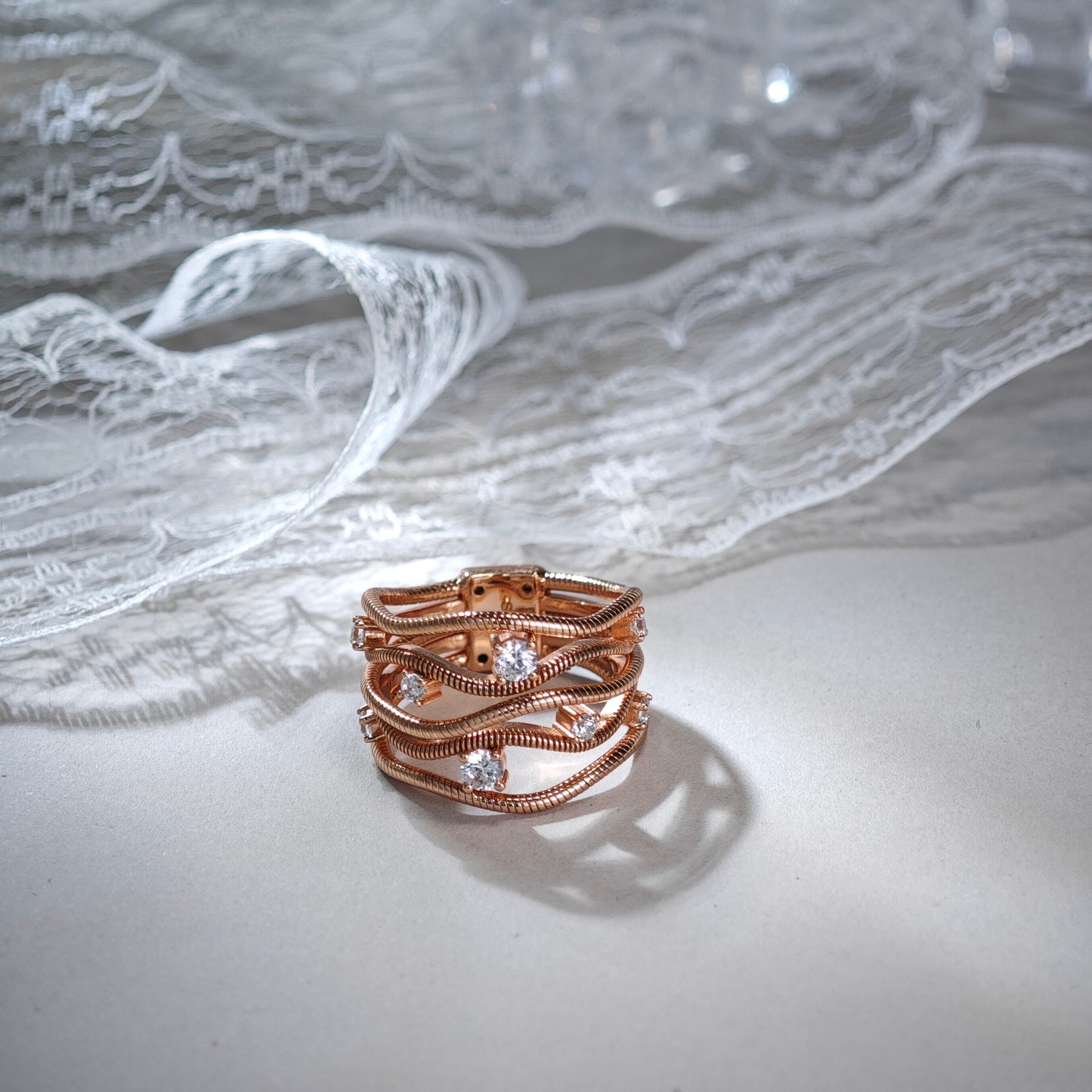 Celeste Wave Ring