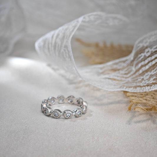Luna Brushed Eternity Ring