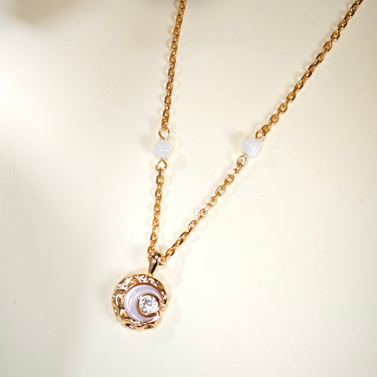 Luna Glow Mother-of-Pearl Necklace