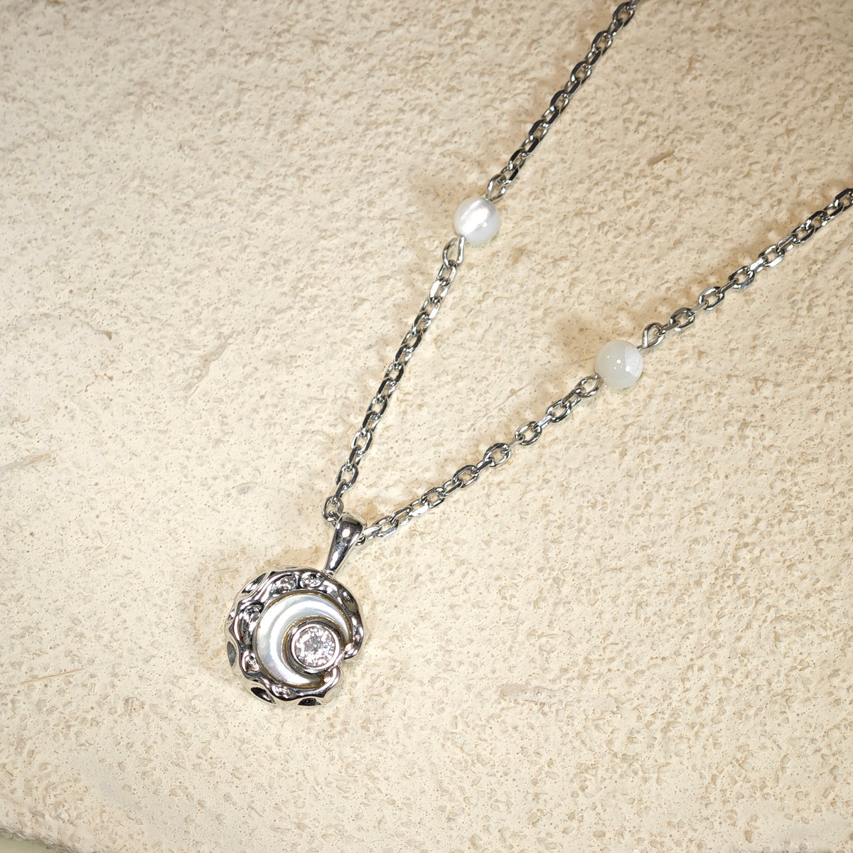 Luna Glow Mother-of-Pearl Necklace