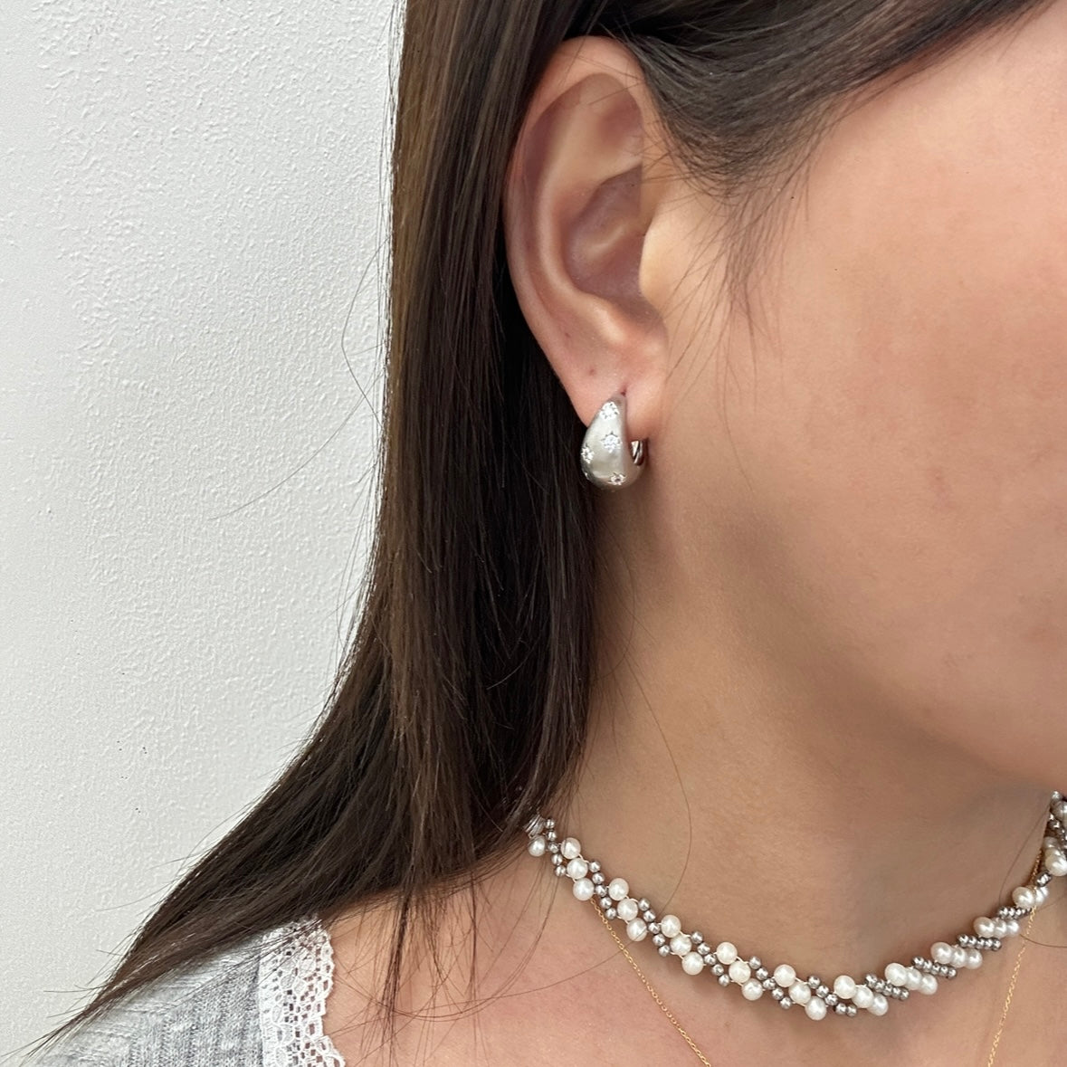 Silver Star Earring