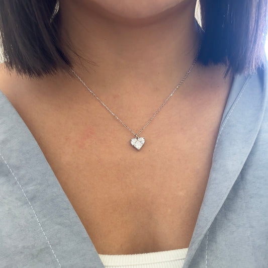 Heart Shape Diamond Necklace