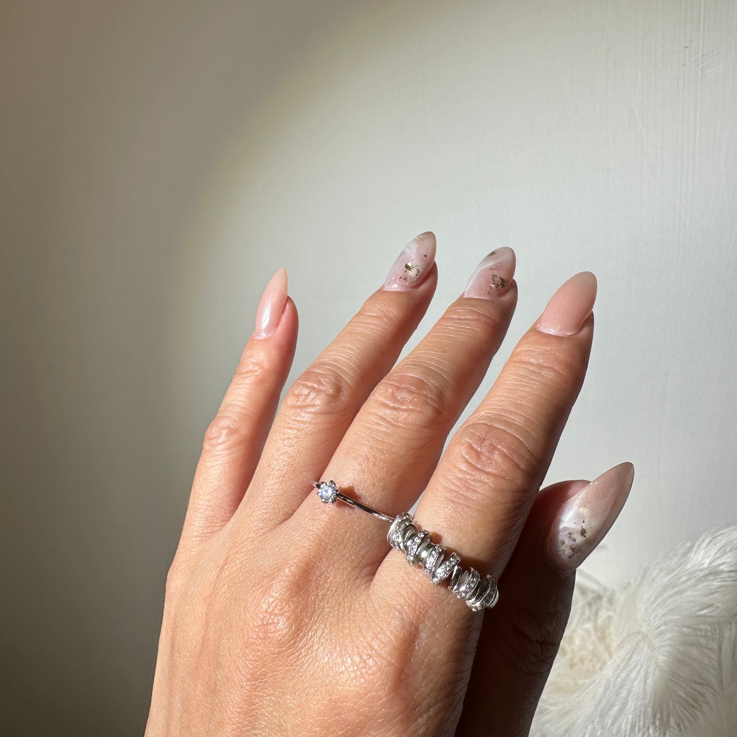 Wavy Shape Silver Ring