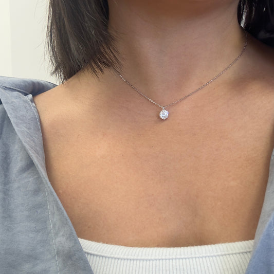 1ct Moissanite Diamond Necklack