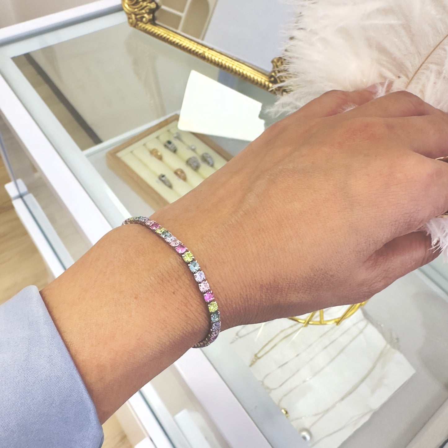 Rainbow Diamond Bracelet