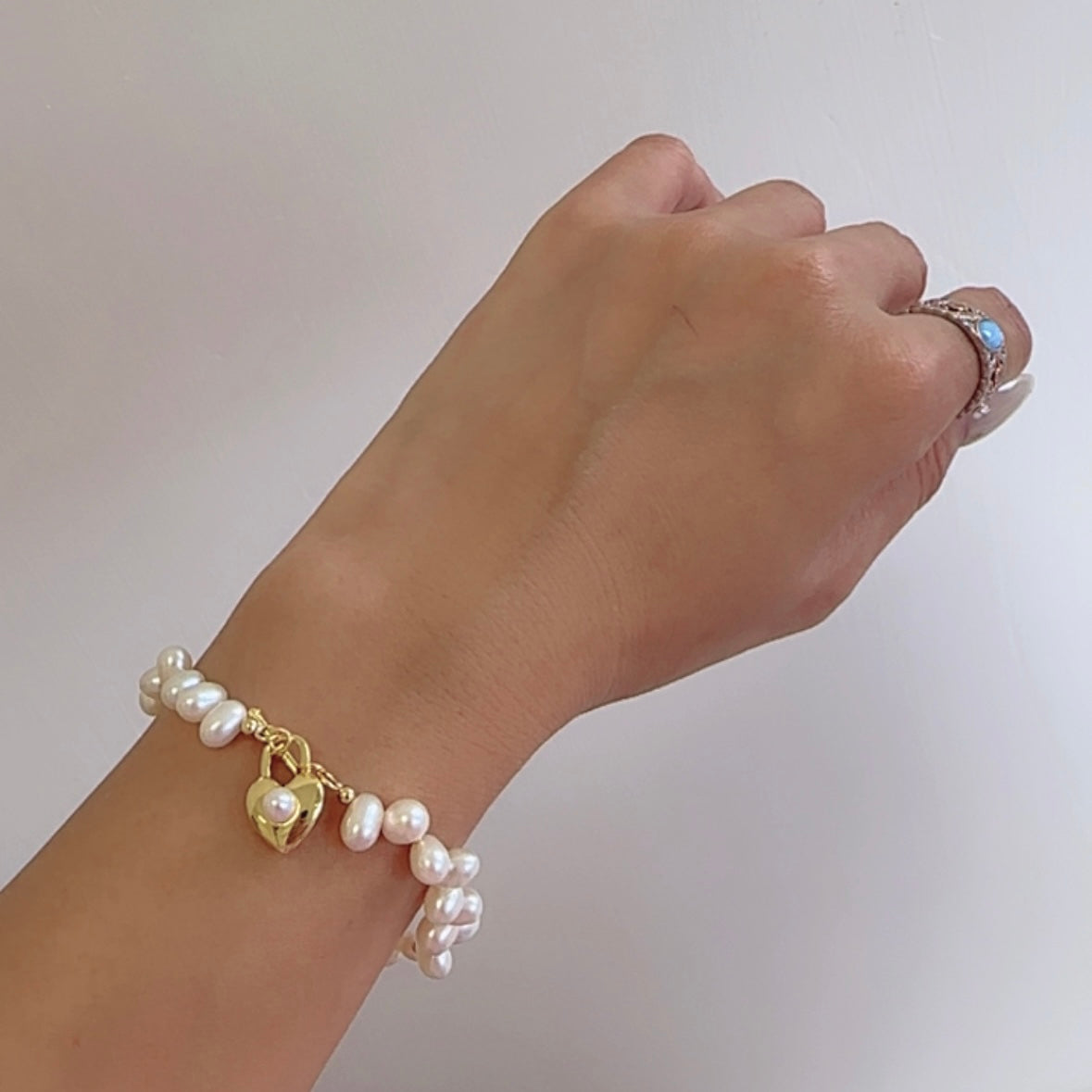 Pearl Silver Bracelet