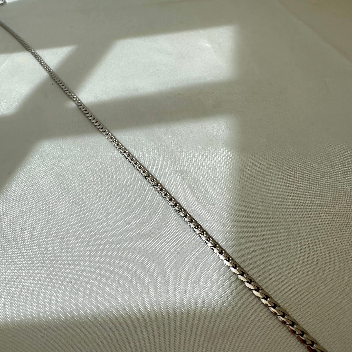 Flat Silver Necklace