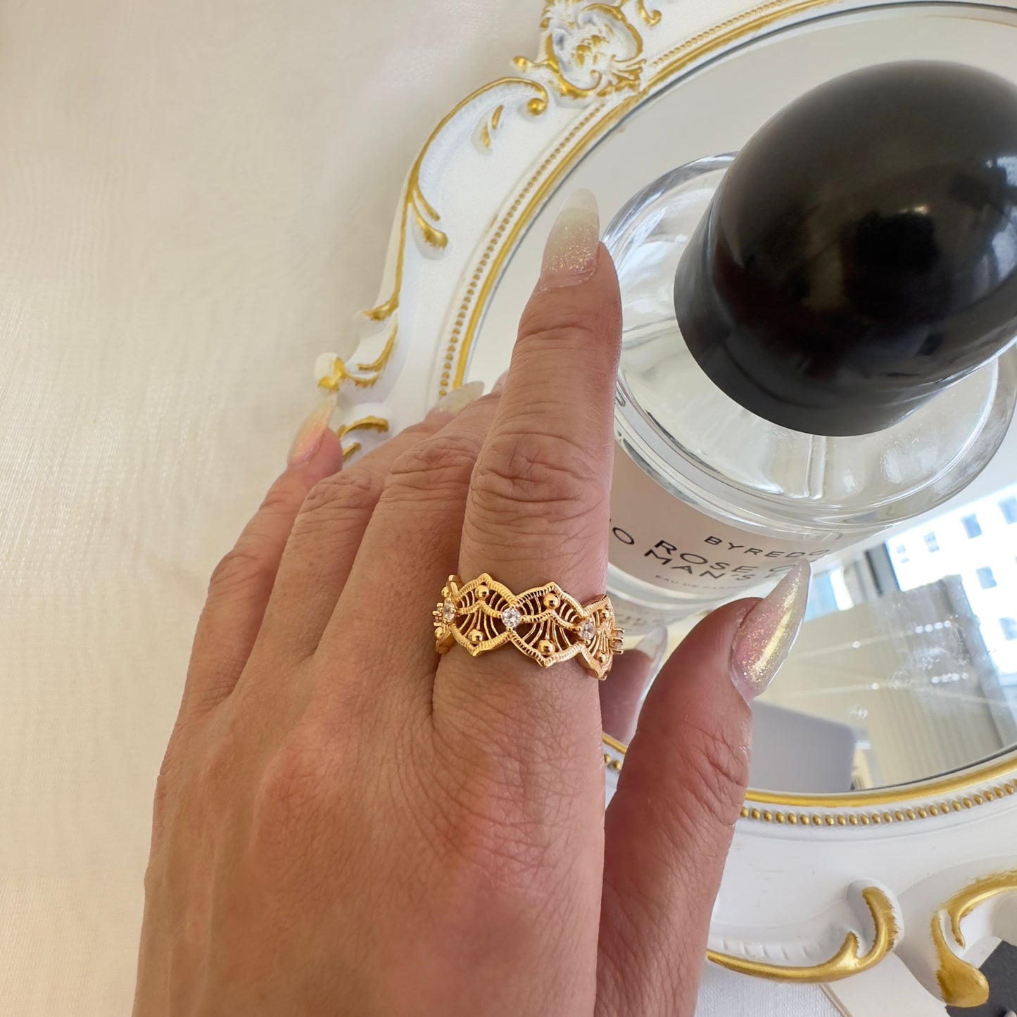 Lace Crown Band Ring