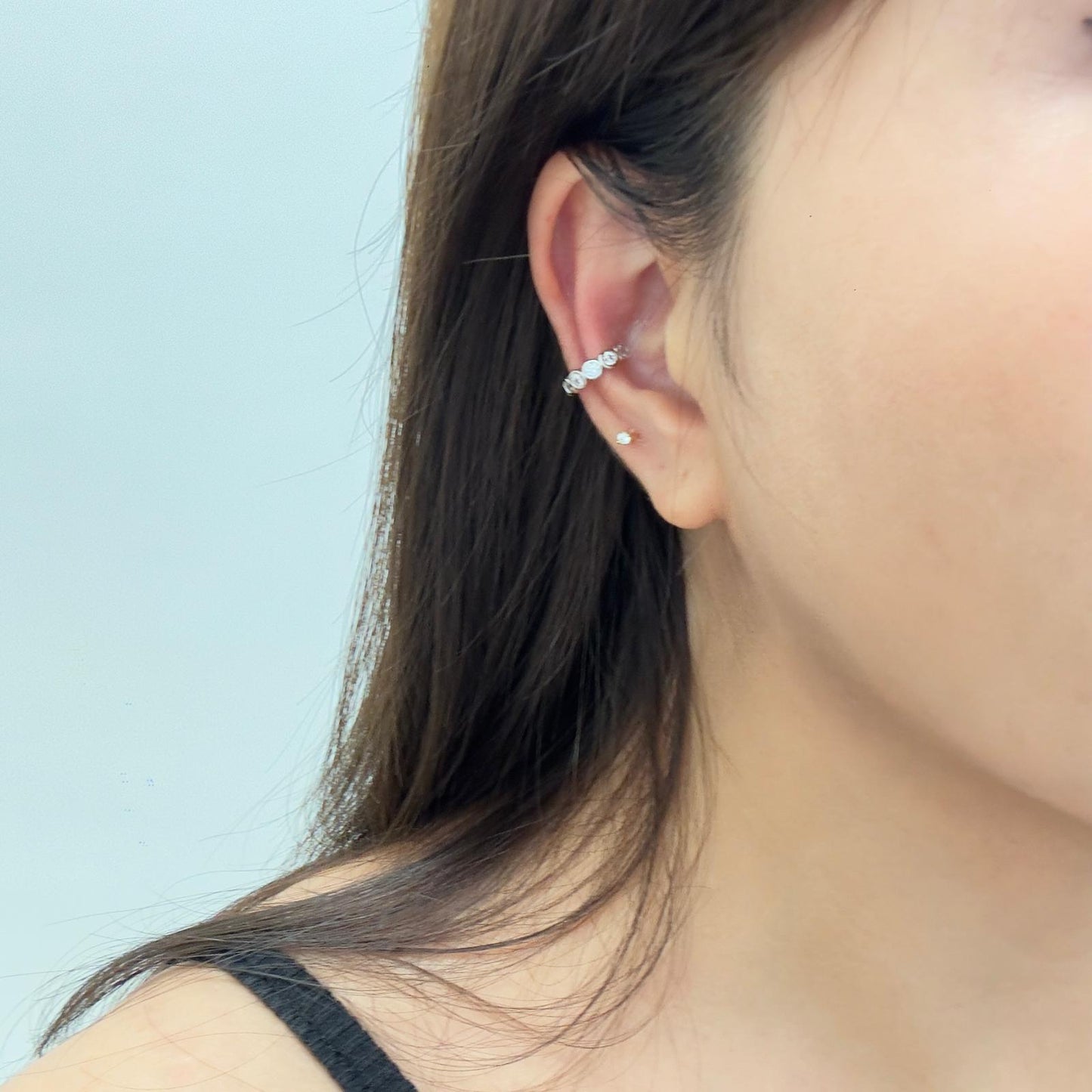 Bezel Sparkle Ear Cuff