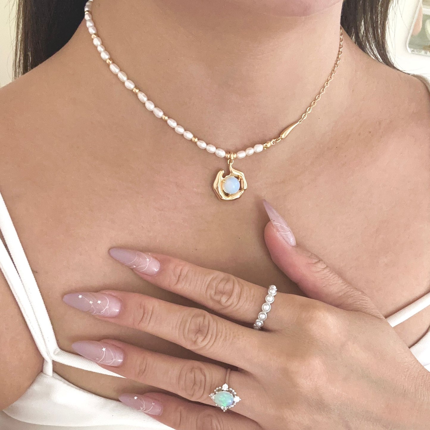 Moon in My Hands Necklace