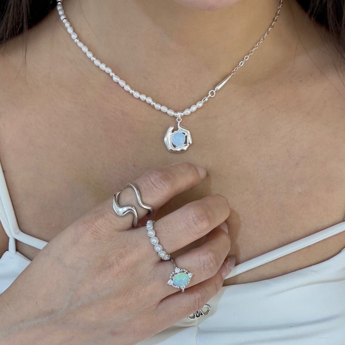Moon in My Hands Necklace