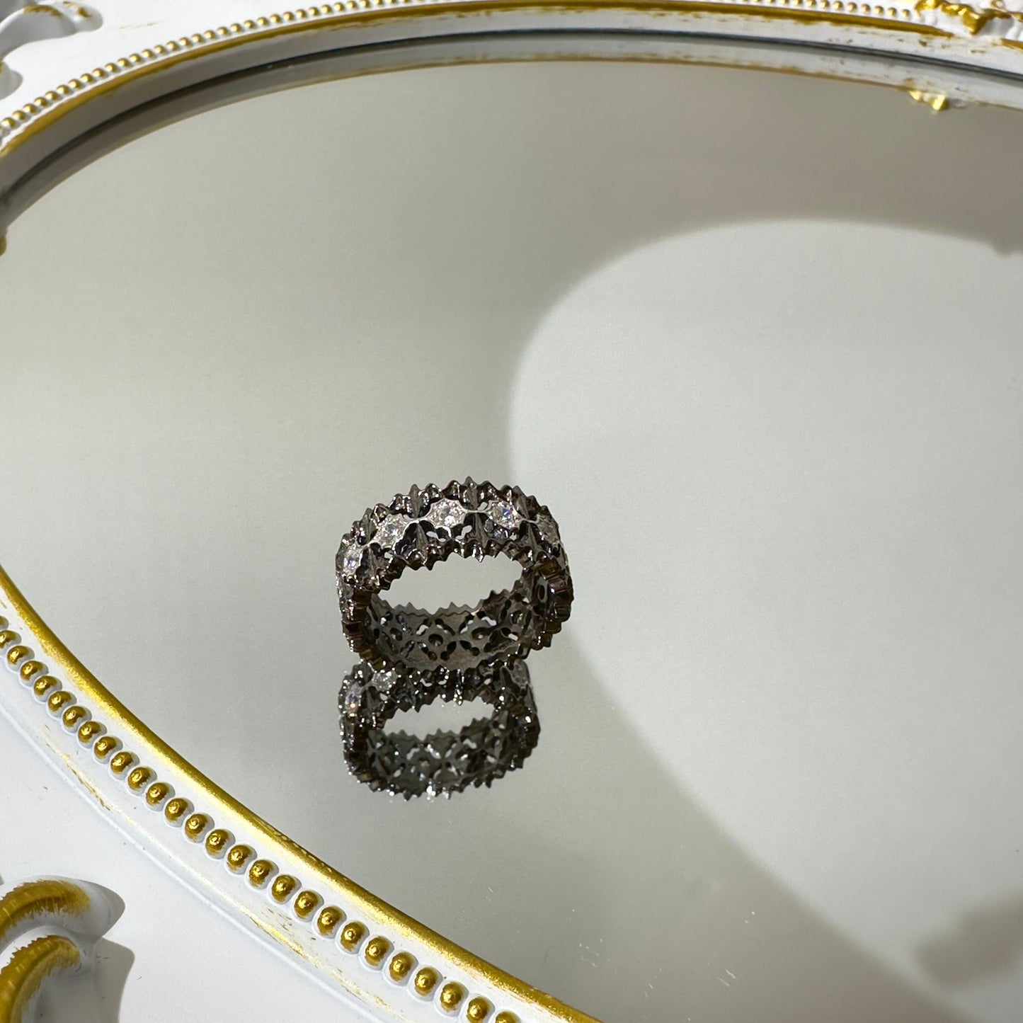 Moonshadow Floral Ring