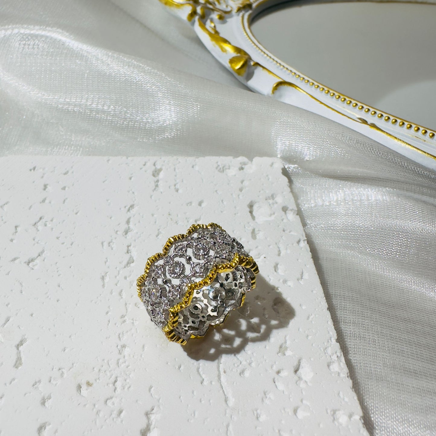 Renaissance Lace Band Ring