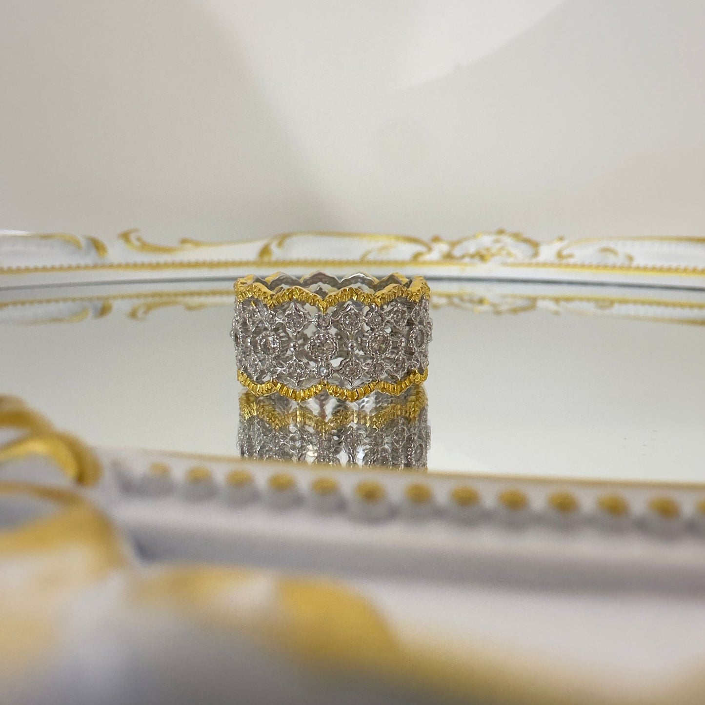 Renaissance Lace Band Ring