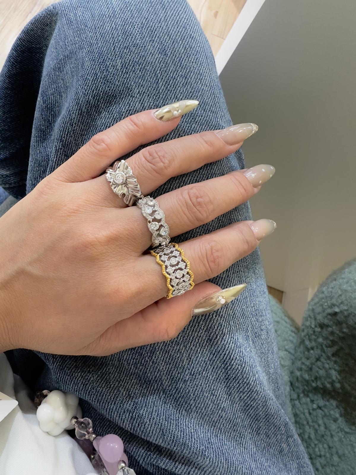 Renaissance Lace Band Ring