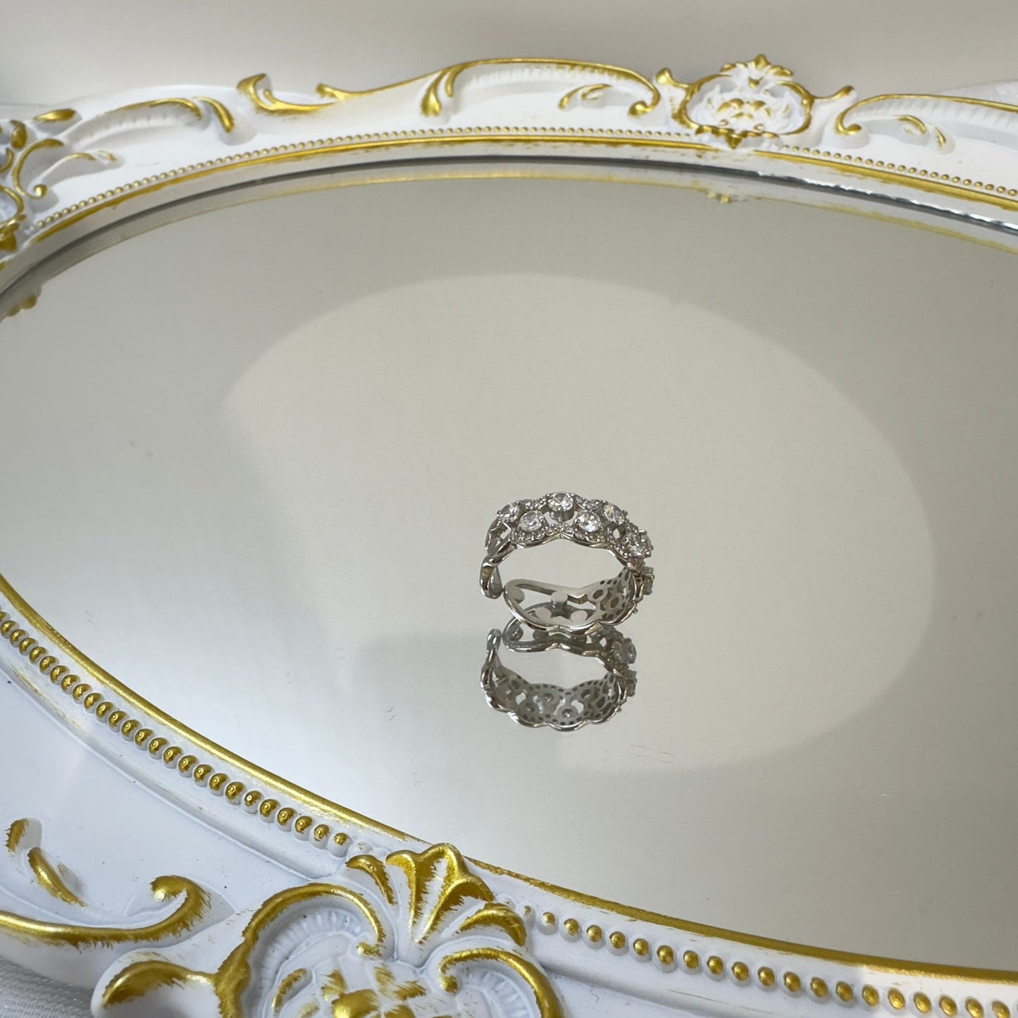 Cluster Sparkle Adjustable Ring