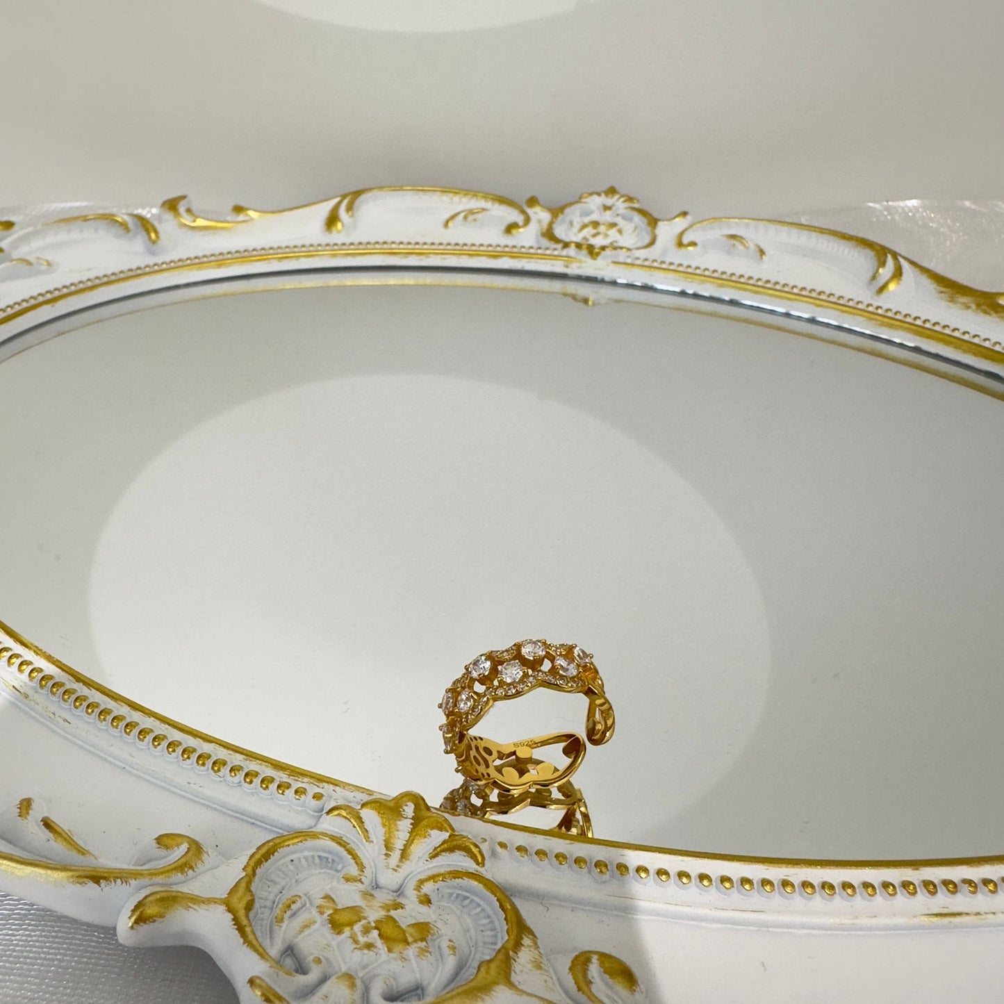 Cluster Sparkle Adjustable Ring