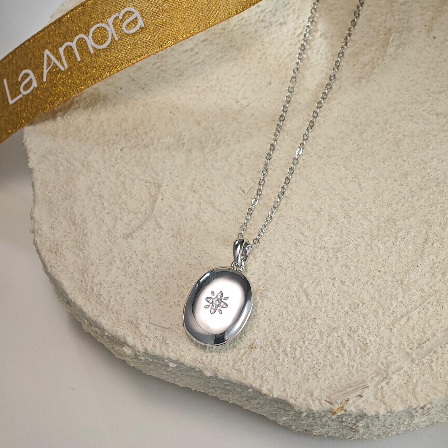 Oval Locket Necklace