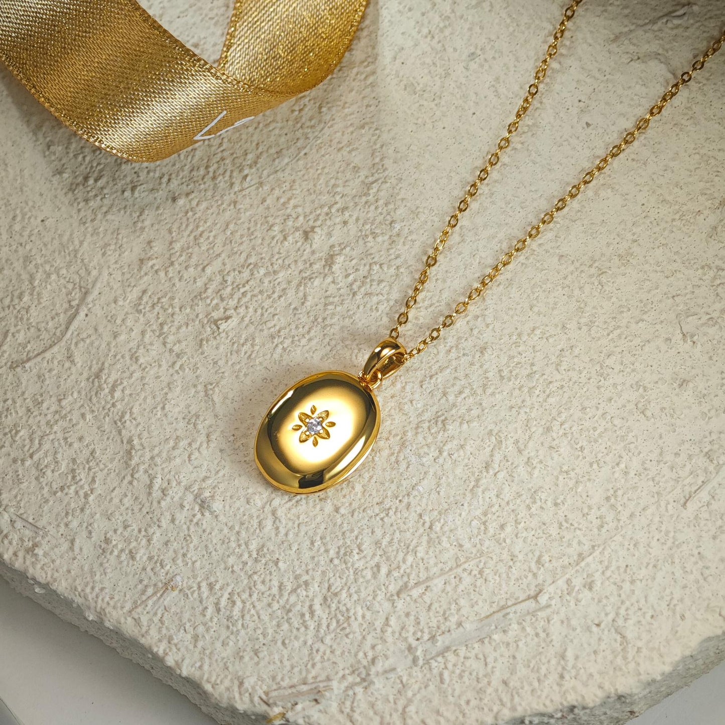 Oval Locket Necklace