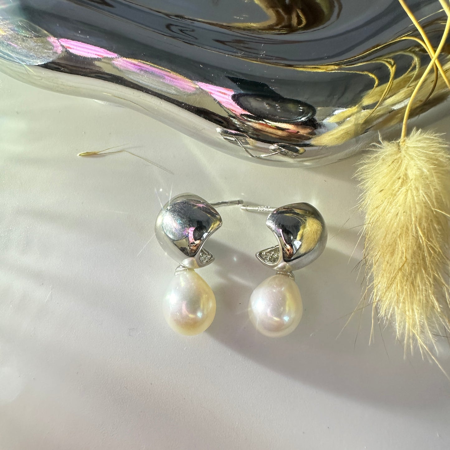 ARTE01 Pear Shape Baroque Pearls Earring